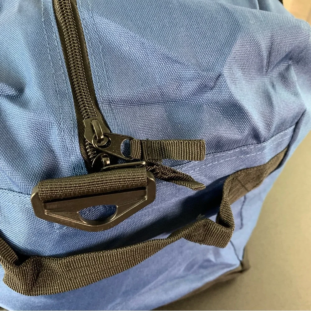Large Blue Duffel Bag
